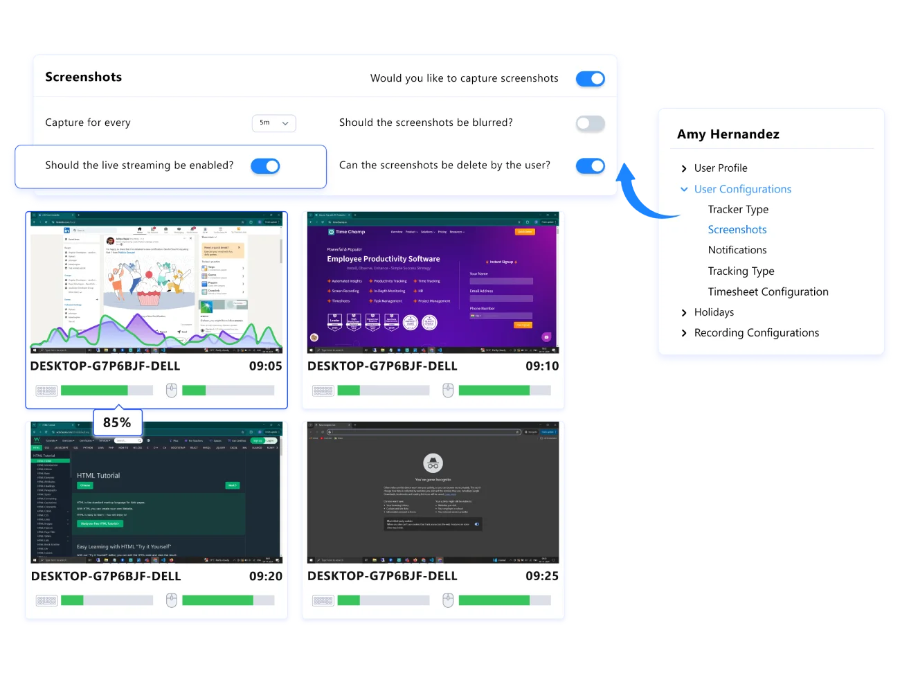 Manage Screenshot Access by User Roles